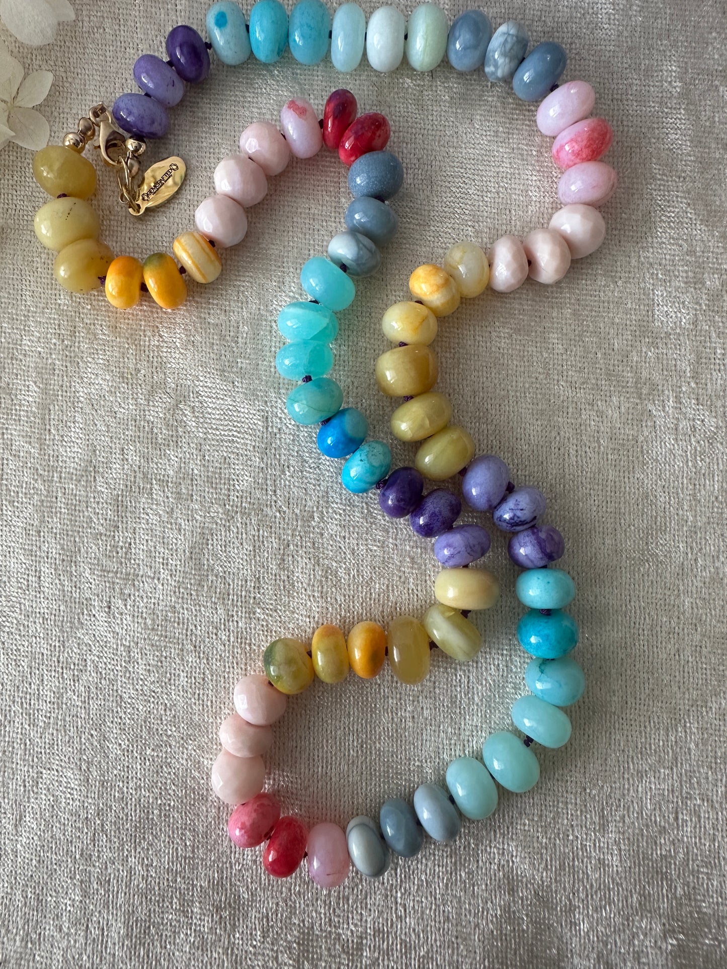 Candy Opal Knotted Necklace