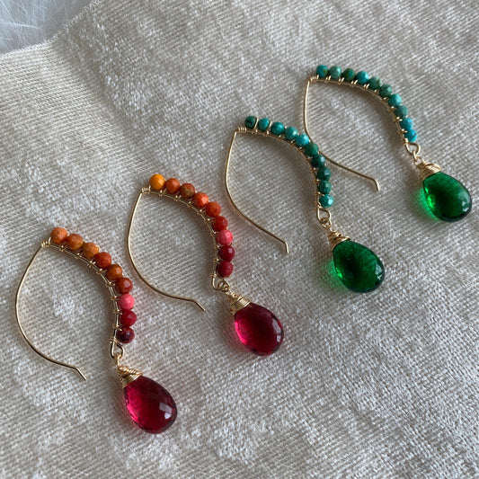 14kt Gold-Filled Petal Threader Earrings