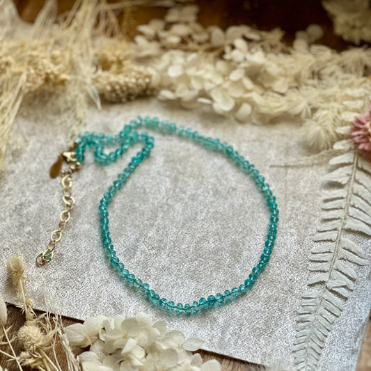 Hand-knotted Apatite Necklace