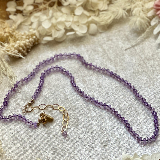 Hand-knotted Amethyst Necklace