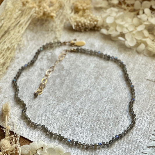 Hand-knotted Labradorite Necklace