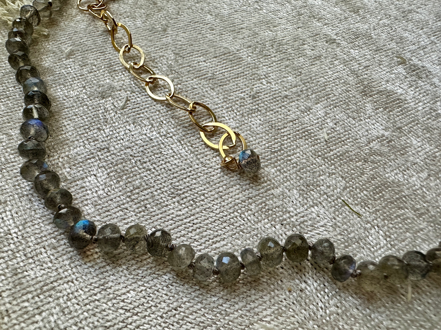 Hand-knotted Labradorite Necklace