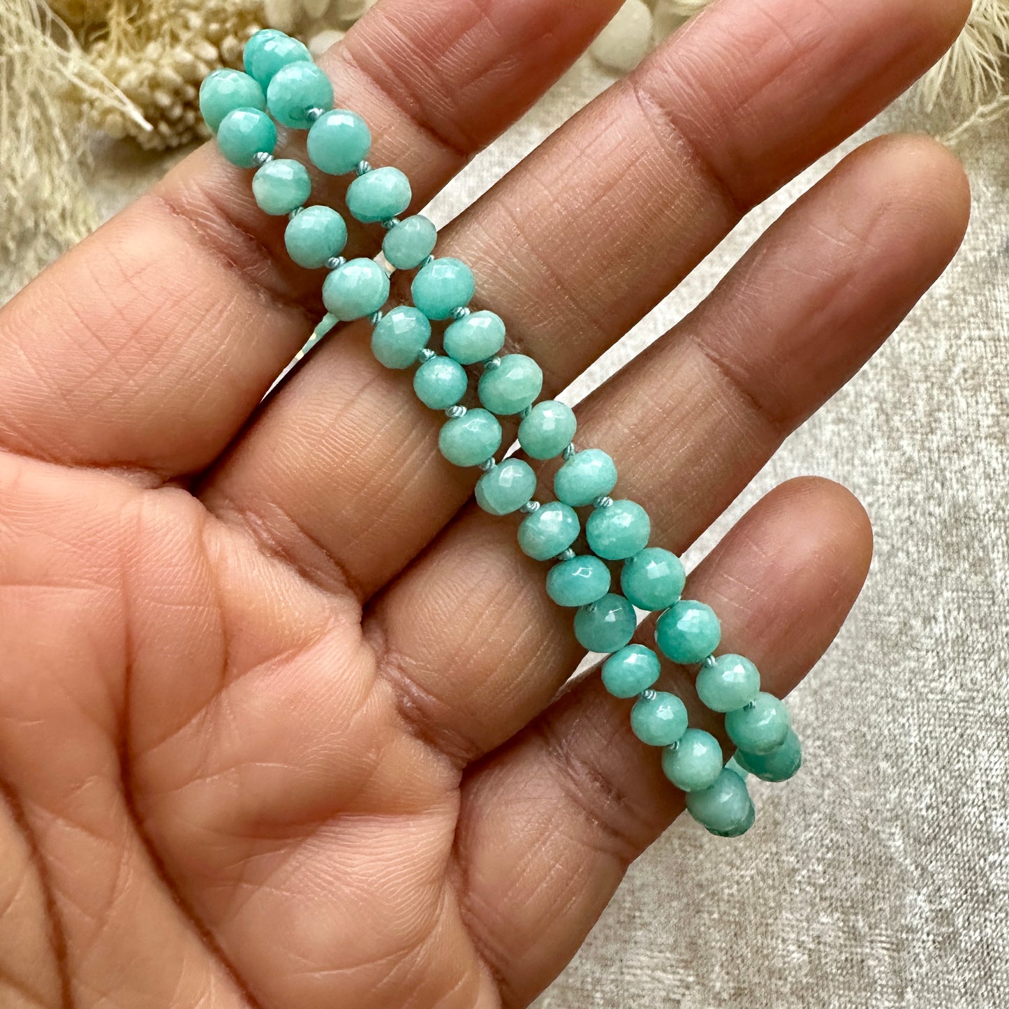 Hand-knotted Amazonite Necklace